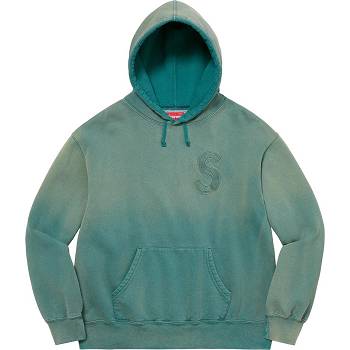 Sudaderas Supreme Overdyed S Logo Hooded Azul Marino | Supreme 349NB